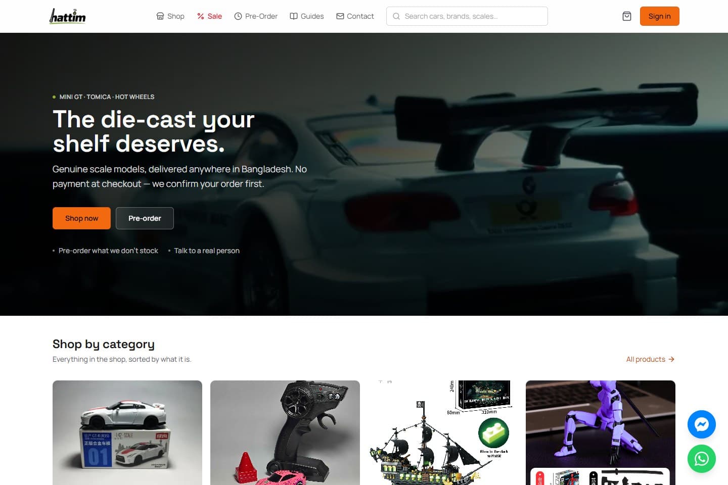 Hattim saved website design